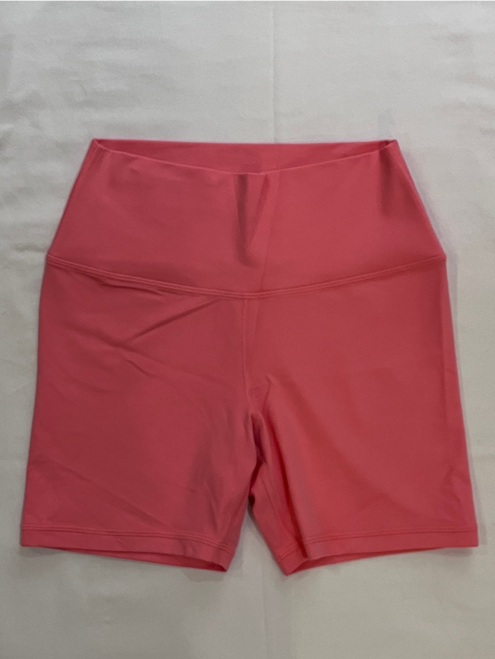 Athleta Coral Pink High-Waist Bike Shorts, Transcend Bike Short